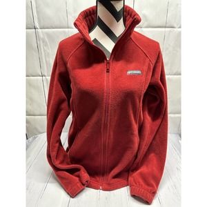 Columbia Women's Red Fleece Full Zip W/Pockets L